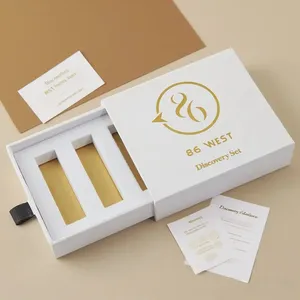 Prix usine personnalisé papier couché fiançailles petit emballage soins de la peau cosmétique maquillage Acu graines oreille ensemencement boîte d'emballage - Product Image 1