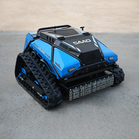 In China gemaakte kettingaangedreven RC grasmaaier, mini rupsmaaier, op benzine, met verwisselbare accessoires