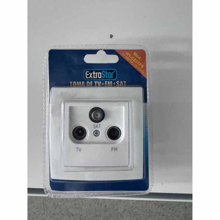 CJ120 White TV+FM+SAT Recessed Socket Base Audio & Video Accessories