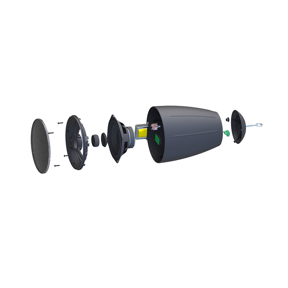 Hinar 6.5 Inch 20W Indoor Outdoor Waterproof 2-way Speaker System Wall Mount Ceiling Dome Hanging Pendant Speakers · image 4