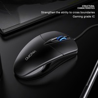 Mouse Gaming Berkualitas Terbaik Profesional G2 Berkabel Ergonomis Backlit 1000 DPI yang Dapat Diprogram untuk Kantor Rumah PC Antarmuka USB
