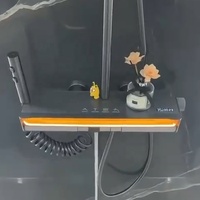 Système de douche mural avec robinet, vente chaude en usine, avec jet de pluie et jet de pulvérisation pour salle de bain