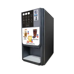 उच्च गुणवत्ता सिक्का भुगतान प्रणाली वेंडिंग कॉफी मशीन गर्म और ठंडा कॉफी डिस्पेंसर मशीन