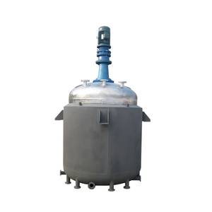 Cuve de réaction en acier avec agitateur et double enveloppe chauffante, réacteur à résine - Product Image 4