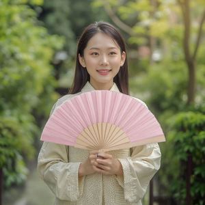 Hot Sale Custom Logo <b>Fans</b> 13 Inch Large Folding Bamboo <b>Hand</b> <b>Fan</b> for Wedding - Product Image 1