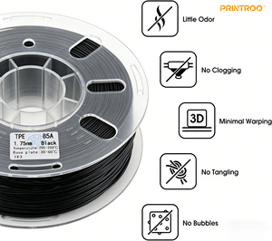 Filament TPE-85A PRINTROO pour impression facile, flexibilité moyenne, haute élasticité, haute résilience, absorption des chocs, liaison forte des couches. - Product Image 6