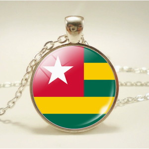 Collier drapeau <span class=keywords><strong>de</strong></span> la <span class=keywords><strong>Tanzanie</strong></span> à impression durable, Série Drapeaux du Monde, Collier Gemme du Temps, Accessoires pour adultes, Souvenir - Product Image 3