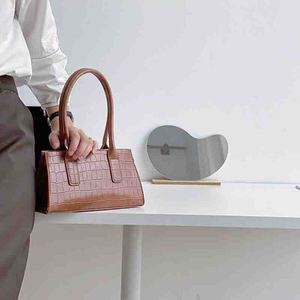 Nueva moda Popular Simple Color sólido compras diarias viaje clásico señoras cocodrilo Pu bolsos de cuero bolso de mano - Product Image 3