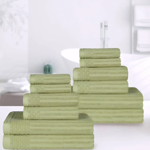 Luxury Bamboo Cotton <b>Bath</b> <b>Towel</b> <b>Set</b> Thick Quick-Dry Absorbent Eco-Friendly Linen GOTS Certified Hotel Spa Home Use Available - Product Image 4