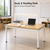 Table de lecture moderne pour bibliothèque scolaire - Durable et écologique
