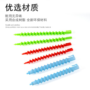 Hair salon special perm screw <b>rod</b>, various sizes, hollow cold perm screw <b>rod</b>, wavy curling <b>plastic</b> screw <b>rod</b> - Product Image 2