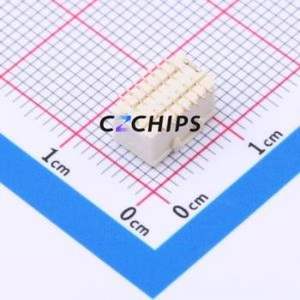 HC-SHD-2*7PLT-G-04 Wire-to-Board Pin Header SMD,P=1mm Connector 2x7P 1mm Vertical Mount SHD - Product Image 2