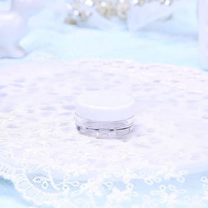 Clear Plastic Cosmetic Jars With Screw Top Lid 30mm Cylinder PET Container For Cream Lip Balm Sample Storage - Product Image 6