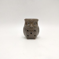Brûleur d'encens chinois en céramique écologique en forme de hibou Scent-Sational avec veilleuse et diffuseur de parfum toutes saisons