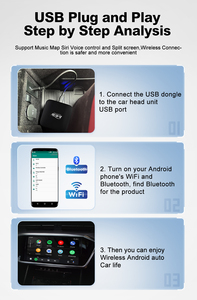 Boîtier AI Carplay MMB vendu par l'usine Joyeauto - Boîtier TV <span class=keywords><strong>Android</strong></span> 11 avec prise USB Plug and Play : <span class=keywords><strong>YouTube</strong></span>, Netflix pour HD - Product Image 2