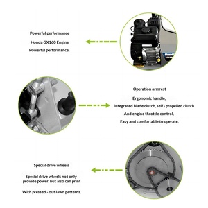 <span class=keywords><strong>Tondeuse</strong></span> à gazon à rouleaux à essence de 26 pouces avec bac à herbe de 55 L pour terrains de golf et terrains de football, fabriquée en Chine - Product Image 3