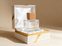 Flacon pulvérisateur de parfum écologique et recyclable de 100 ml, forme carrée transparente, style moderne, diffuseur à bâtonnets, impression sérigraphique, couleur personnalisée