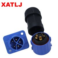 Conectores y Enchufes XLR Impermeables IP67 XATLJ M25 2 3 3+3 3+4, 50A 300V, Enchufes de Aviación para PCB/FPC, Personalizables