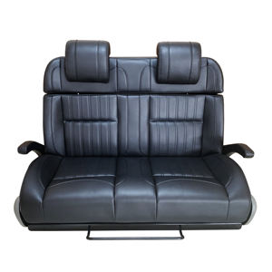 Asiento Convertible de Cuero Impermeable para Camioneta con Cinturón de Seguridad de Tres Puntos y Operación Manual para Autocaravana - Product Image 1
