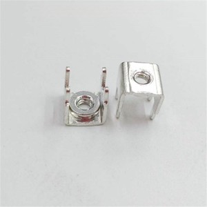 PCB11M3 Brass Four-pin Nut <strong>terminal</strong> Reinforced Type Press-riveted Stud Base Plate Connector Metal Stamping Support - Product Image 6