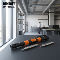 JAKEMY JM-8155 Tournevis stylo portable 3 pièces avec embouts chromés double extrémité magnétiques Phillips pour réparation électronique