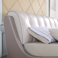 93275 Quanu Matériaux sains Lit doux confortable Dernier lit Queen Size Les meilleurs designs français