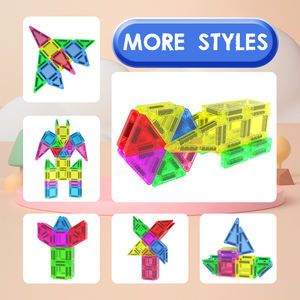 Mini blocs magnétiques prêts pour le voyage Ensemble <span class=keywords><strong>de</strong></span> 36 pièces dans un étui <span class=keywords><strong>de</strong></span> protection en métal Ensemble <span class=keywords><strong>de</strong></span> <span class=keywords><strong>construction</strong></span> <span class=keywords><strong>de</strong></span> mini carreaux magnétiques pour enfants - Product Image 4