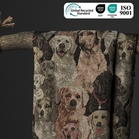 Tela Jacquard Sostenible al por Mayor, Material Reciclado, Certificado GRS, MOQ Bajo, Europa