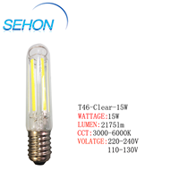 Ampoule LED à filament SH-T46 15W/20W/30W 3200LM, culot E27, verre AC, haute luminosité, IRC 90 Ra90, certifiée CE pour usage résidentiel et extérieur