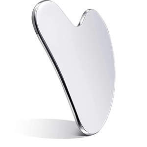 Outils de massage Gua Sha en acier 420, forme cœur, 8,5 x 5,5 cm, 1,5 mm, économiques, pour soins de la peau, vente en gros - Product Image 2