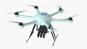 KK-M1000 Multi-rotor UAV Platform tugas berat muatan muatan panjang bingkai Drone granul penyemprotan Hexacopter UAV