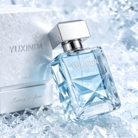 Flacons de parfum carrés en verre mat personnalisés de luxe, 50 ml, vides, avec vaporisateur, emballage de haute qualité