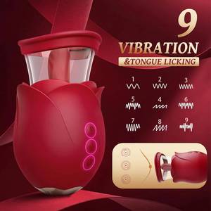 Vibromasseur pour femmes, jouets sexuels, gode, couple, lesbienne, Jesbena Rose - <span class=keywords><strong>3</strong></span> modes de succion, 9 modes de léchage, mamelons, suceur de clitoris, orgasme rapide - Product Image 3