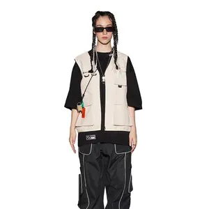 Hot and Popular Unisex Wild Functional Safari Jacket Mainstream Heated Overalls Vest Breathable Fabric Loose Style ODM Supply