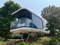 Casa Capsula Intelligente con Controllo Smart, Casa Modulare Prefabbricata di Lusso per Siti Turistici in Montagna e Foreste