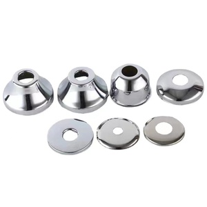 Cubierta Decorativa de Acero Inoxidable para Grifo de Ducha y Válvula Triangular de 1/<span class=keywords><strong>2</strong></span>" y 3/4", Diseño Moderno y Sencillo, Aumentada en Altura - Product Image 5