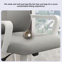 Chaise de bureau ergonomique pour ordinateur, design moderne, soutien lombaire amélioré, matériau plastique robuste et durable, haute qualité