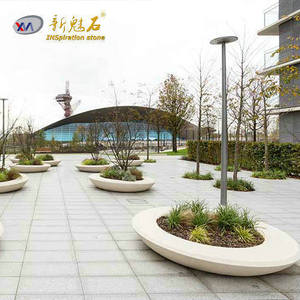 Nuevo Macetero de Cemento para Exteriores XMS006, Contenedor para Plantas de Parque, Resistente a la Corrosión, Materiales de Construcción de Piedra - Product Image 3