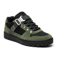 Baskets de randonnée unisexe vert armée en daim avec sangle en maille et boucle, semelle en caoutchouc antidérapante à crampons profonds, OEM ODM, logo personnalisé, montagne