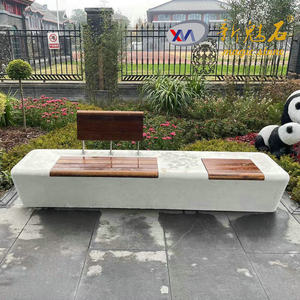 Nuevos Materiales de Construcción de Piedra, Banco de Hormigón GRC 2500*600*600, Muebles para Plaza o Parque al Aire Libre - Product Image 3