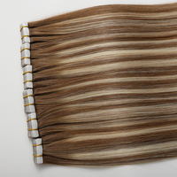 Extensions de cheveux à bandes adhésives injectées sans couture les plus populaires, 50g, double épaisseur, cheveux humains vierges, extensions de cheveux à bandes adhésives en PU