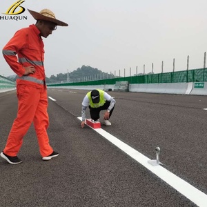 Peinture routière thermoplastique HUA QUN, peinture de marquage routier à chaud, couleur jaune et blanche, type réfléchissant - Product Image 3