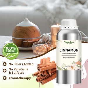 Aceite de Canela <span class=keywords><strong>Ecológico</strong></span>, Puro, Extraído en Frío, con Fragancia Cálida, a Granel, para Fabricación de Velas, Materia Prima con Etiqueta Personalizada - Product Image 1