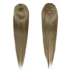 High Quality <strong>100</strong>% Raw Vietnamese Human Hair Silk Base Full Lace Women's Toupee with Clip - Product Image 4