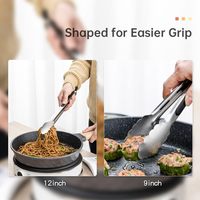 Ensemble professionnel de 2 pinces de cuisine en acier inoxydable avec verrouillage, accessoires pour barbecue et grillades, outils métalliques pour barbecue et grill