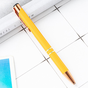 Bút bi cao cấp mạ vàng hồng bằng nhôm, in logo tùy chỉnh, quà tặng doanh nghiệp cao cấp, khuyến mãi, 1.0mm, dùng cho trường học và văn phòng - Product Image 6