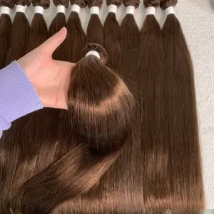 ברזילאי ישר שיער 3 חבילות בינוני חום 4 בלונד צבע Weave 9A רמי 100% שיער טבעי אריגת חבילות הרחבות