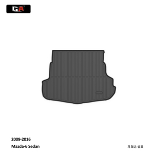 Alfombrilla para maletero GA Luxury 3D ECO TPE para <span class=keywords><strong>MAZDA</strong></span> <span class=keywords><strong>6</strong></span> <span class=keywords><strong>Sedan</strong></span> <span class=keywords><strong>2009</strong></span>-2016, alfombrilla trasera de fácil limpieza para coche, accesorios portátiles para coche - Product Image 1
