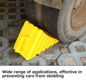 Cales de <span class=keywords><strong>roue</strong></span> robustes Cales de <span class=keywords><strong>roue</strong></span> jaunes antidérapantes et résistantes, butées de <span class=keywords><strong>roue</strong></span> légères pour voitures, camping-cars, camping-cars - Product Image 4