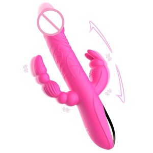 Vibrateur 4 en 1 <span class=keywords><strong>pour</strong></span> femme, stimulateur du point G, stimulateur du clitoris, vibromasseur en silicone, vibromasseur lapin, jouets sexuels - Product Image 1